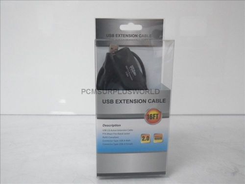 USB-E16 16FT USB AA Male/Female 2.0 Active Extension Cable (New)