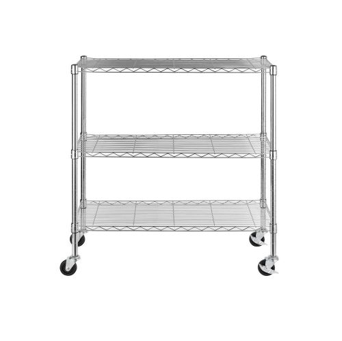 Excel 36&#034; Multipurpose Wire Shelving Chrome Durable Chromed Steel Construction