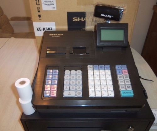 Sharp XEA507 XE-A507 Bar Code Scanning and Dual Receipt Cash Register New