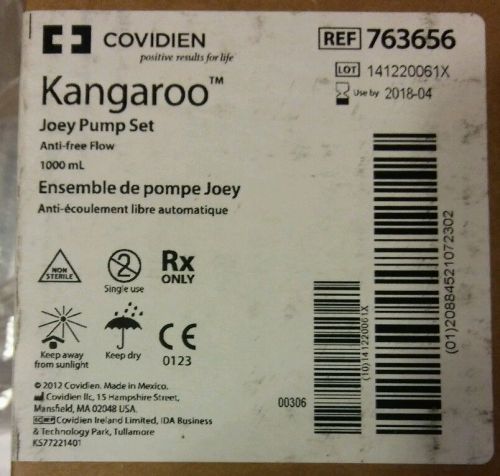 Coviden Kangaroo Joey 1000 mL Pump Set #763656 case of 30.