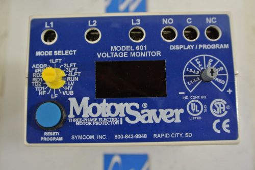 SymCom Model 601 Digital 3 Phase Motor Saver Voltage Monitor 200-480 NEW IN BOX