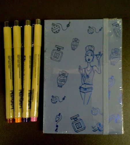 Art Journal  &amp; Micron set of 4 (005) loose pens