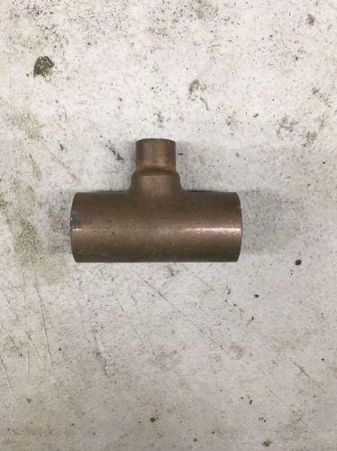 3/4&#034; x 3/4&#034; x 3/8&#034; (3/4&#034; x 3/8&#034;) wrot copper sweat reducing tee for sale