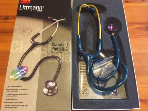 3M Littmann Classic II Pediatric Stethoscope (Caribbean Tube &amp; Rainbow Finish)