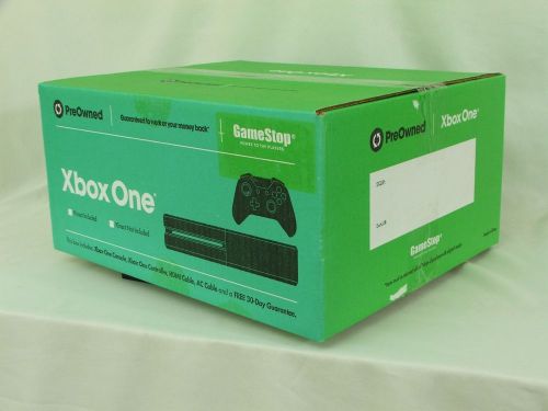 XBox One Green EMPTY Moving/Shipping/Storage One Box 14&#034; X 11&#034; X 7&#034;