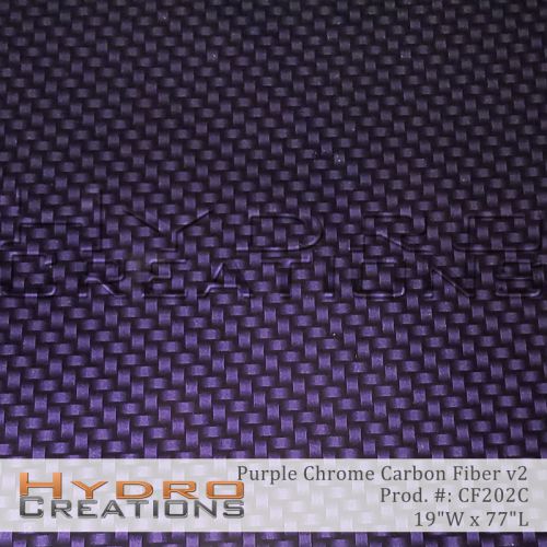 Hydrographic film hydro dipping water transfer film purple chrome carbon fiber 2 for sale