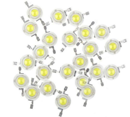 200pcs 1w high power warm white 3000-3200k led beads lamp light diodes for sale