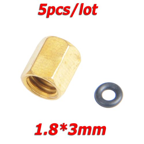Hot 5pcs/lot copper screw with o-ring for small damper ink piping 1.8*3mm for sale