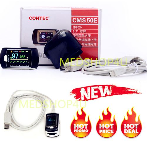 CONTEC CMS50E Daily Night sleep analysis SPO2 Pulse Oximeter, OLED+USB+Software