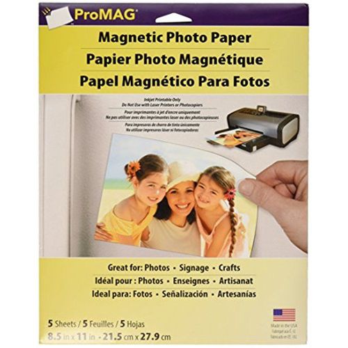Photo Paper ProMAG 8.5 x 11 Inches Inkjet Printable Magnetic Sheets
