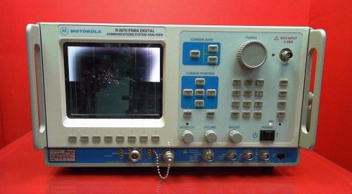 Motorola R2670 FDMA Digital Communications System Analyzer *Parts Unit*