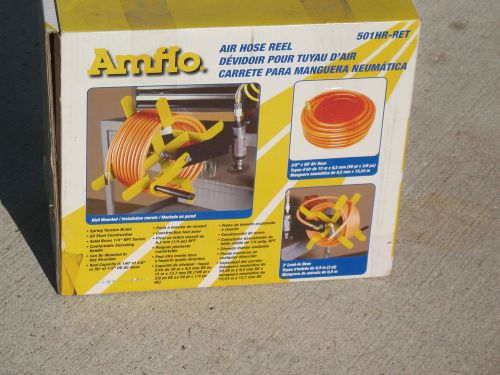 Amflo 501hr-ret air hose and reel, new in box, act. shipping for sale