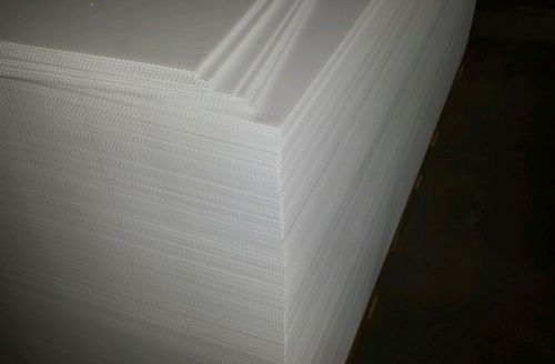 25 pcs 18 x 24 x 4mm corrugated white sign blank coroplast 24&#034; flute landscape for sale