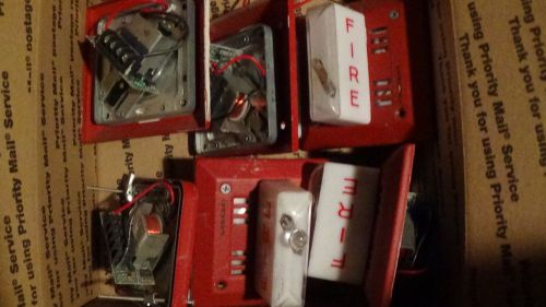 Lot of 6 faraday fire signal/alarm  strobe light parts etc. check it out. for sale
