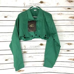 Flame Resistant Cape Sleeves Black Stallion XL Green