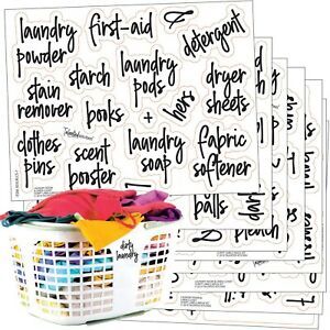 Talented Kitchen 141 Laundry Room &amp; Linens Closet Organization Labels. Sc... New