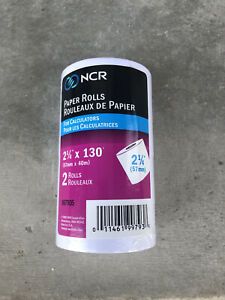 NCR Paper Rolls for Calculator  2 1/4&#034; X 130&#039; New unopened package