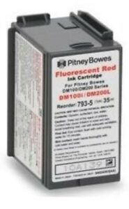 NEW Pitney Bowes 793-5, Fluorescent Red Ink 35ml Original Sealed Packaging