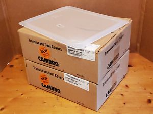 12 Cambro 20PPCWSC190  Size Camwear Translucent Food Pan Seal Cover NEW in Box