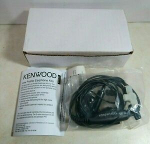 Kenwood KHS-12BL Three Wire Lapel Microphone with Earpiece New OEM