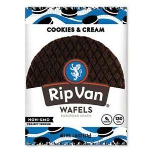 Rip Van RVW00388 Wafels - Single Serve, Cookies And Cream, 1.16 Oz Pack, 12/box