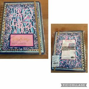 2021 Lilly Pulitzer 17 Month Large Agenda, Skim Blue Reel Nauti New