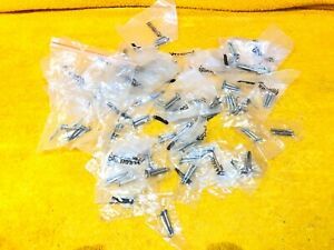 LOT of (130) WIREMOLD 6/32&#034; X 1&#034; SCREWS FOR USE with 200 500 700 SERIES BOXES AN