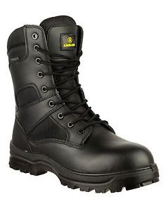Amblers COMBAT Safety Mens Black Waterproof Military Police Boots UK4-14