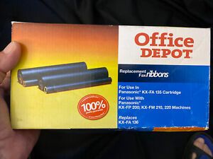Office Depot Model Replacement Fax Ribbon Panasonic KX-FA 136 (1) Cartridge