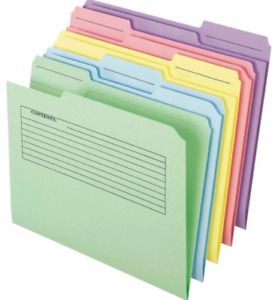 Pendaflex Printed Notes Folders, 1/3 Cut Top Tab, Letter (30 Count)