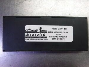 Horizon Carbide Tooling Carbide Inserts QTY10 HTN MR022311 01 323F (LOC2275)