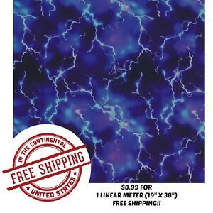 HYDROGRAPHIC WATER TRANSFER HYDRO DIP FILM STORM WATCH 1M (19&#034;X38&#034;)