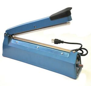 8&#034; 200mm Heat Sealing Manual Machine Impulse Sealer Poly Plastic PE PP Bag Film