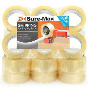 Sure-Max Premium Carton Packing Tape 2.0 mil 330 Feet (110 yards) - 18 Rolls