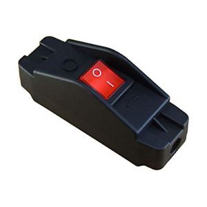 20A Heavy Duty Inline Cord Switch,Large Current in-Line On/Off Rocker Switch Red