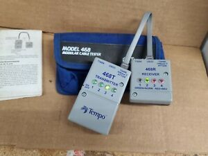 Tempo Model 468 Modular Cable Tester as pictured working