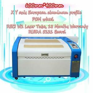 RECI 100W Desktop Co2 Laser Cutter Engraver Machine 24&#039;&#039;x16&#039;&#039; RUIDA Controller