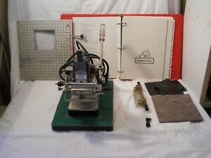 Howard Machine Model 45 Personalizer &amp; Accessories ~ Hot Foil Stamping Machine
