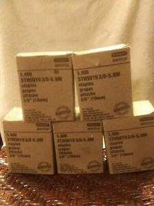 5 box Stanley bostittch  STH5019 3/8-5.8M Staples 5800 in a box 3/8 (10)m