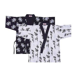 Sushi Chef Jacket Japanese Style Unisex Short Sleeve Kitchen Cook Workwear M