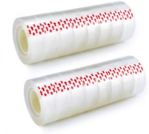 Faxco 16 Rolls Clear Adhesive Tape, Transparent Tape, Clear Tape Refills Rolls,