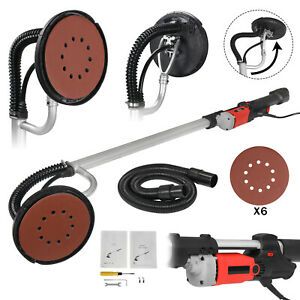 Electric 800W Variable Speed Drywall Sander w/ Vacuum Hose &amp; Sander Discs
