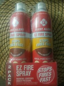 First Alert Fire Extinguisher | EZ Fire Spray Fire Extinguishing - Pack of 2
