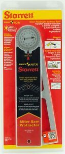 Starrett 505A-12 Genuine Pro Site Miter Saw Protractor Aluminum 12&#034; Made in USA