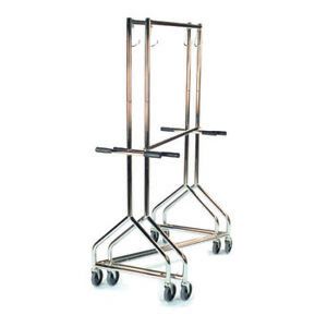 IRSG EZR-250K2-K3-LZ Rolling Rack with middle bar &amp; bumpers;5&#034; Casters (2