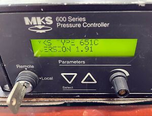 MKS 600 Series Pressure Controller Type 651C Version 1.91 Model 651CD2S1N