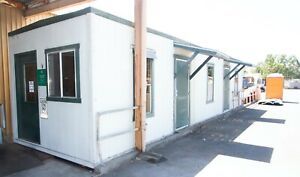 40x10 Commercial Modular Office w 120-240v box,Tires &amp; Wheels Good, 3 Offices