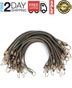 XSTRAP - Mini cuerdas elsticas de 10.0 in, 20 ganchos de acero (camuflaje)