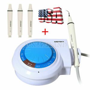 SEASKY Dental Ultrasonic Piezo Scaler w/ 4*Handpiece 5*Tips fit EMS Cavitron UPS