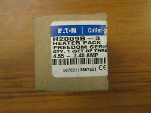 NIB. CUTLER-HAMMER FREEDOM SERIES HEATER (BOX OF 3) CAT# H2009B3 .. VO-38A